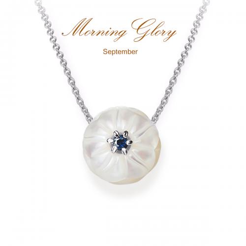 Morning Glory Pearl Flower Pendant