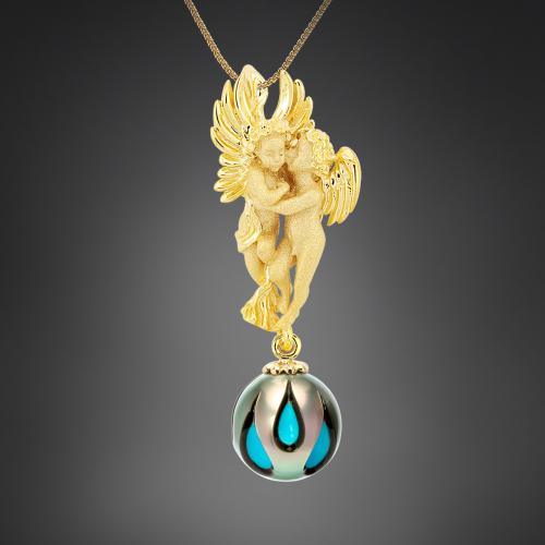 Galatea Pearl Cherub Pendant