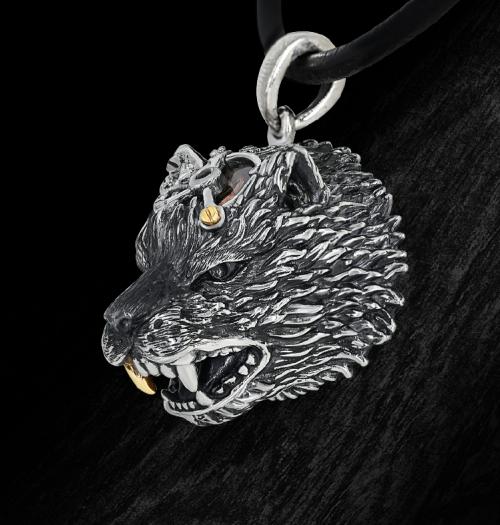 Mystic wolf Pendant 